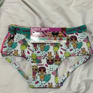 LOL L 8 girls underwear hipsters nwt unworn cotton spandex like new stretch